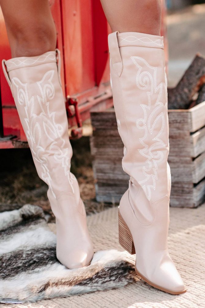 Charley Faux Leather Billini Cowboy Boots (Rose Clay) · NanaMacs - Image 2