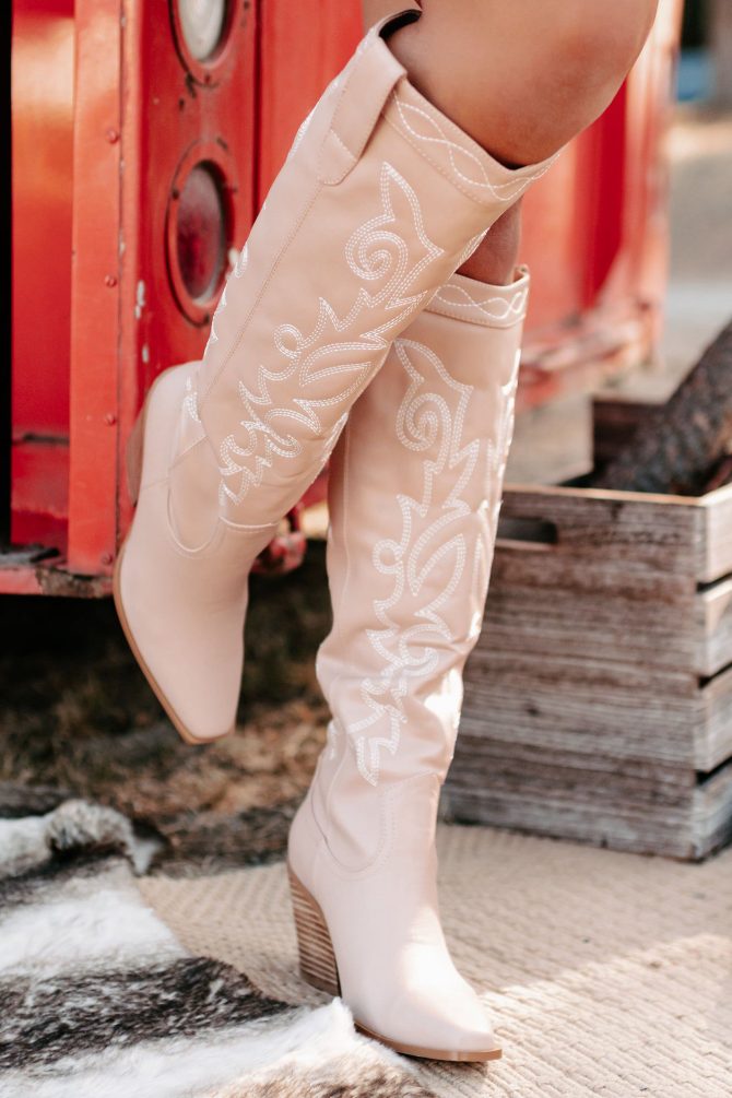 Charley Faux Leather Billini Cowboy Boots (Rose Clay) · NanaMacs - Image 3