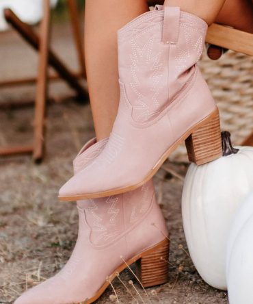Nayli Western Billini Booties (Rose) · NanaMacs