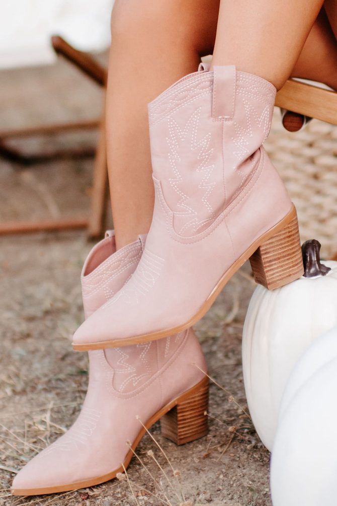 Nayli Western Billini Booties (Rose) · NanaMacs - Image 4