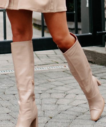 Olanda Faux Croc Knee High Billini Boots (Honey Croc) · NanaMacs