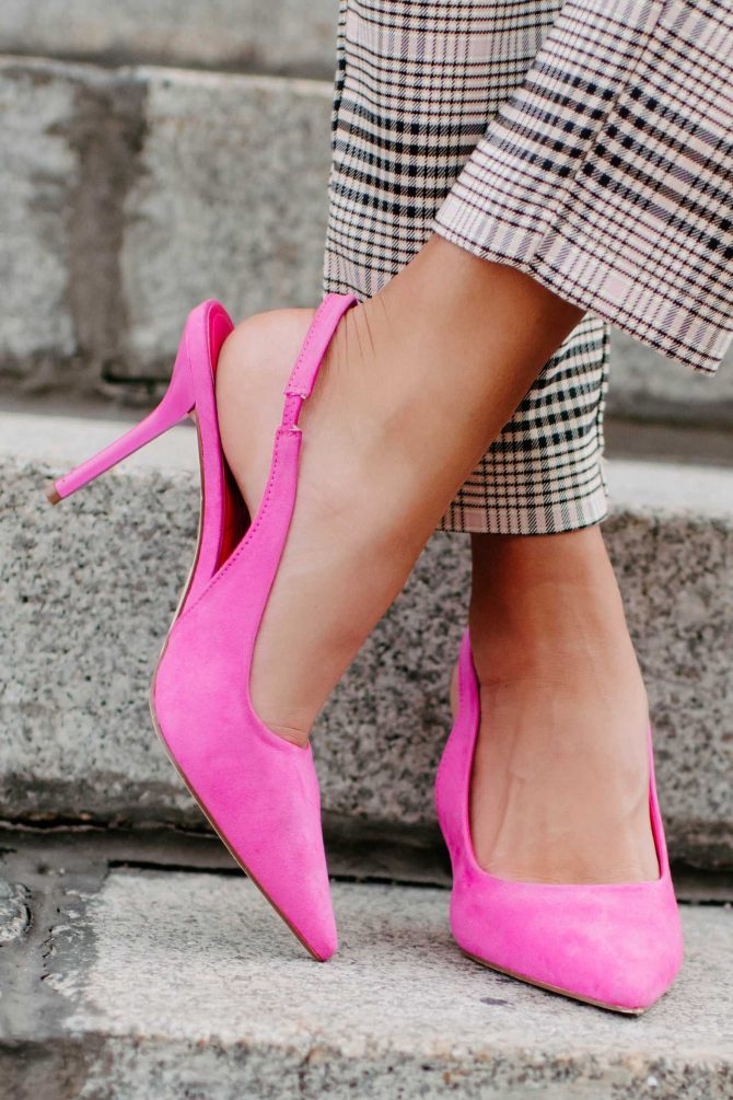 Ms. Woods Slingback Heels (Hot Pink) · NanaMacs