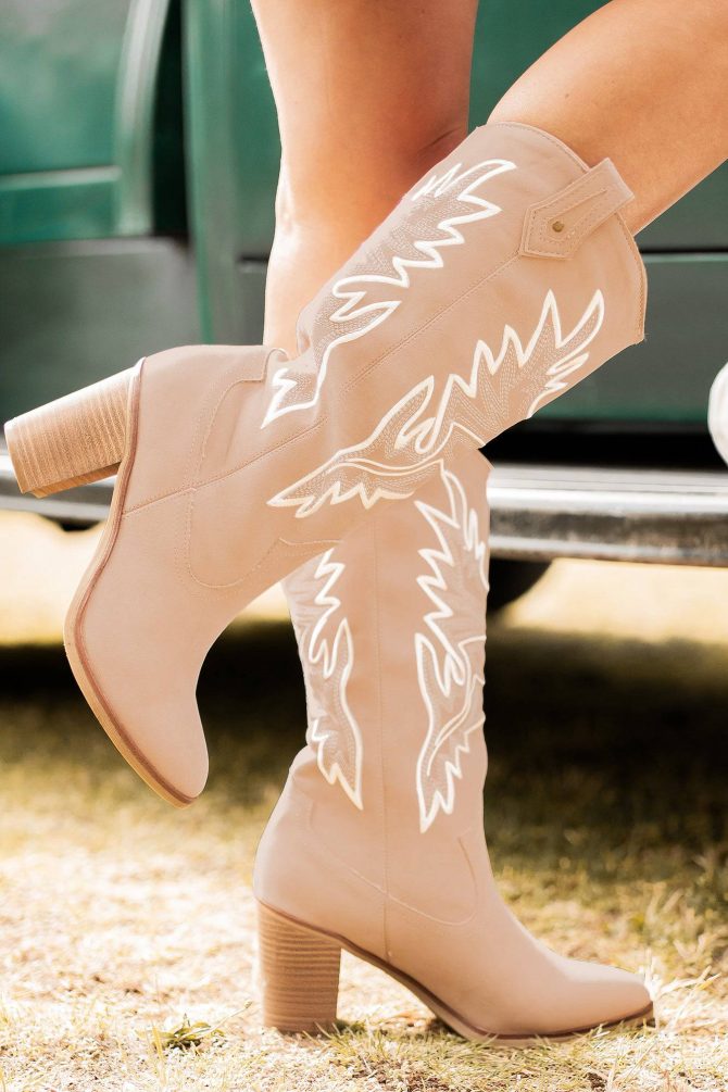 Taley Cowboy Boots (Blush) · NanaMacs - Image 3