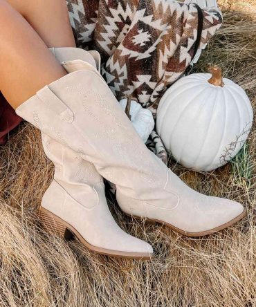 Stock Yard Stylin' Cowboy Boots (Sand Nubuck) · NanaMacs