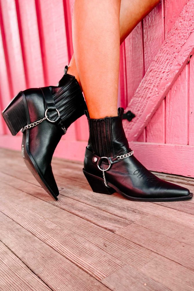 Freedom Rider Billini Western Ankle Boots (Black) · NanaMacs - Image 2