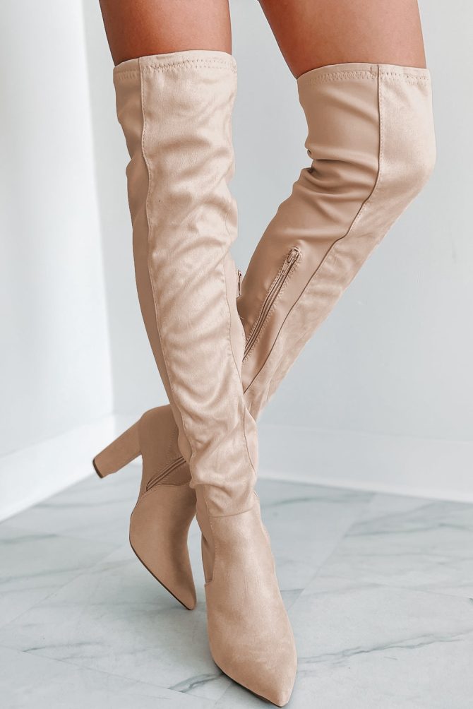 No Missteps Over The Knee Boots (Nude) · NanaMacs - Image 4