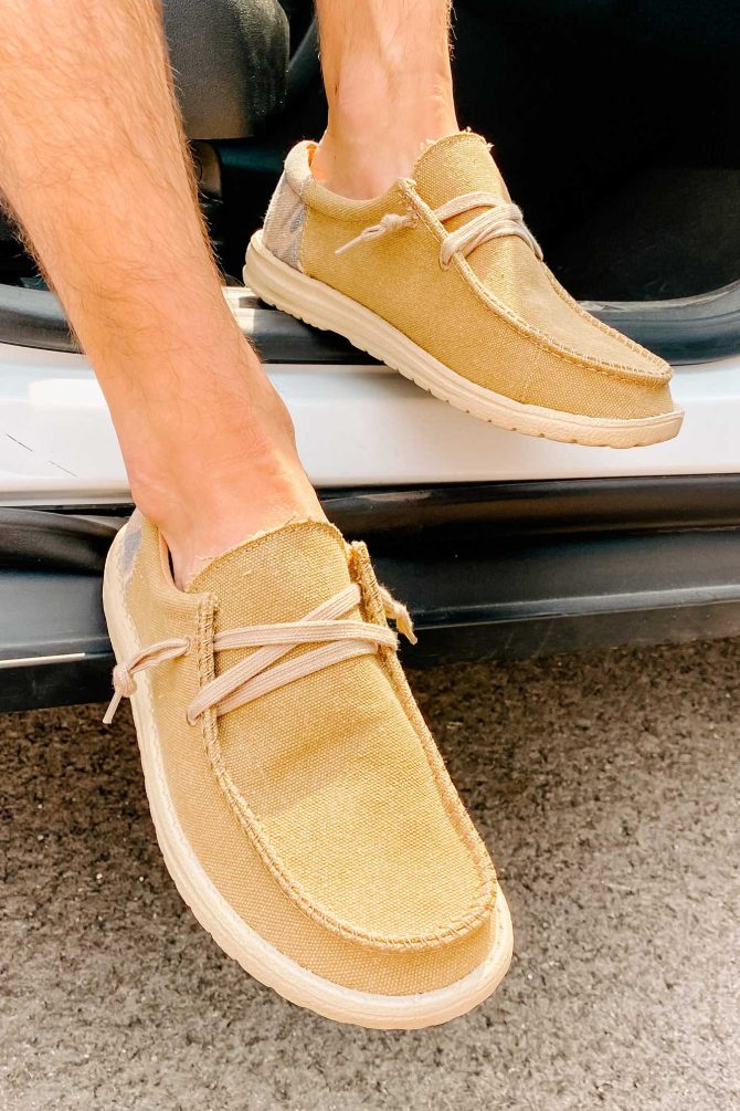 Walk It Out Men's Very G Slip-On Canvas Shoes (Sand) · NanaMacs