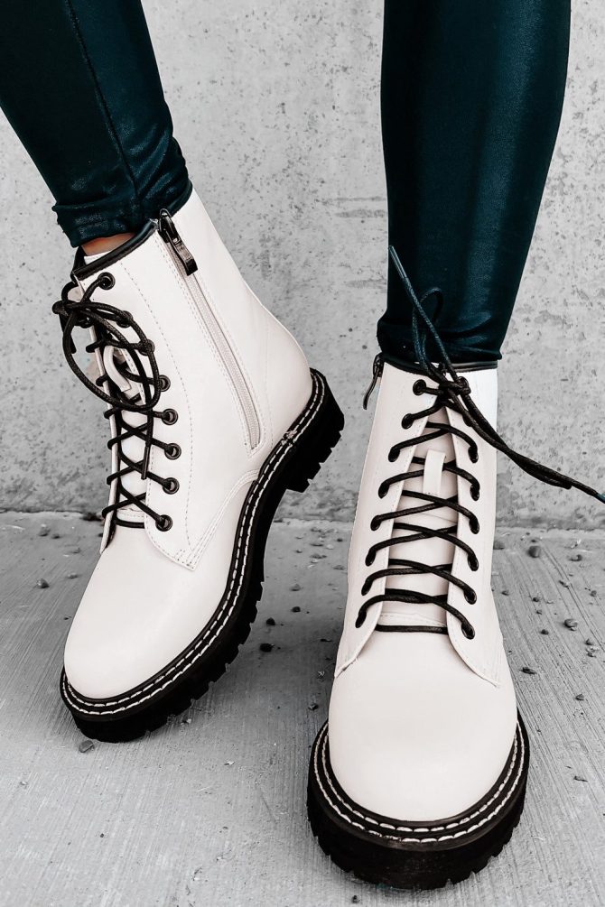 Someone Else's Problem Combat Boots (Nude) · NanaMacs