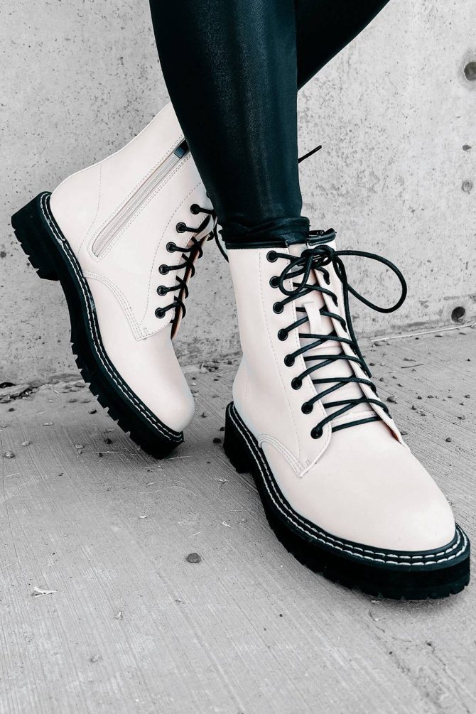 Someone Else's Problem Combat Boots (Nude) · NanaMacs - Image 4