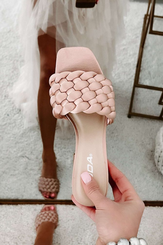 No Excuses Here Satin Weave Heeled Sandal (Light Mauve) · NanaMacs - Image 3