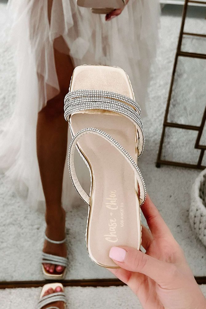 Summer Glow-Up Rhinestone Strap Braided Wedge Sandals (Gold Metallic) · NanaMacs - Image 3