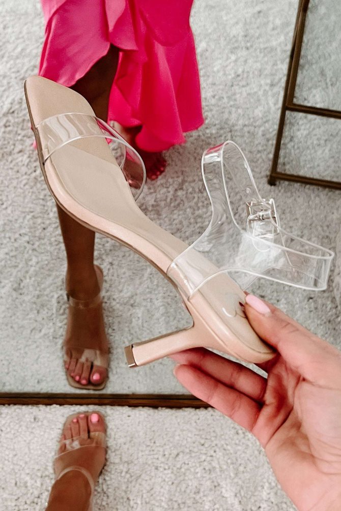 Let's Be Clear Clear Strap Heels (Clear) · NanaMacs - Image 2