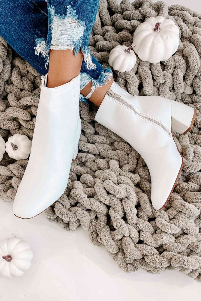 Truly Divine Faux Leather Booties (Bone) · NanaMacs - Image 2