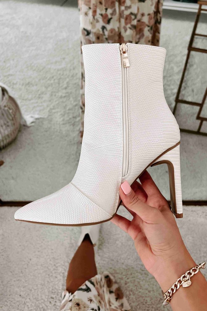 Bryson Scale Textured Billini Booties (Ivory Scale) · NanaMacs - Image 2