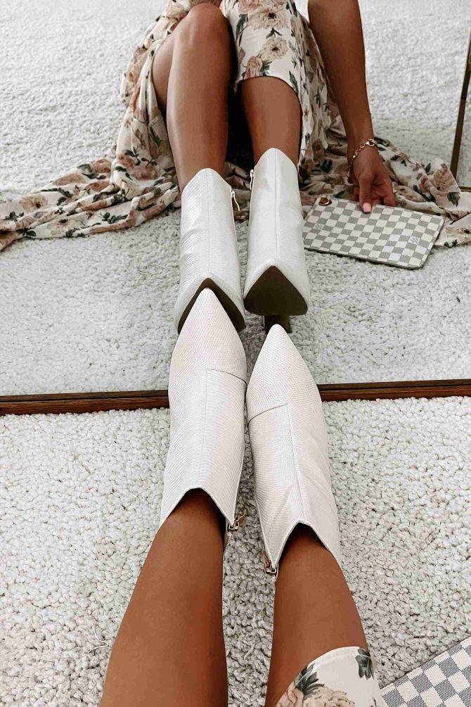 Bryson Scale Textured Billini Booties (Ivory Scale) · NanaMacs - Image 3