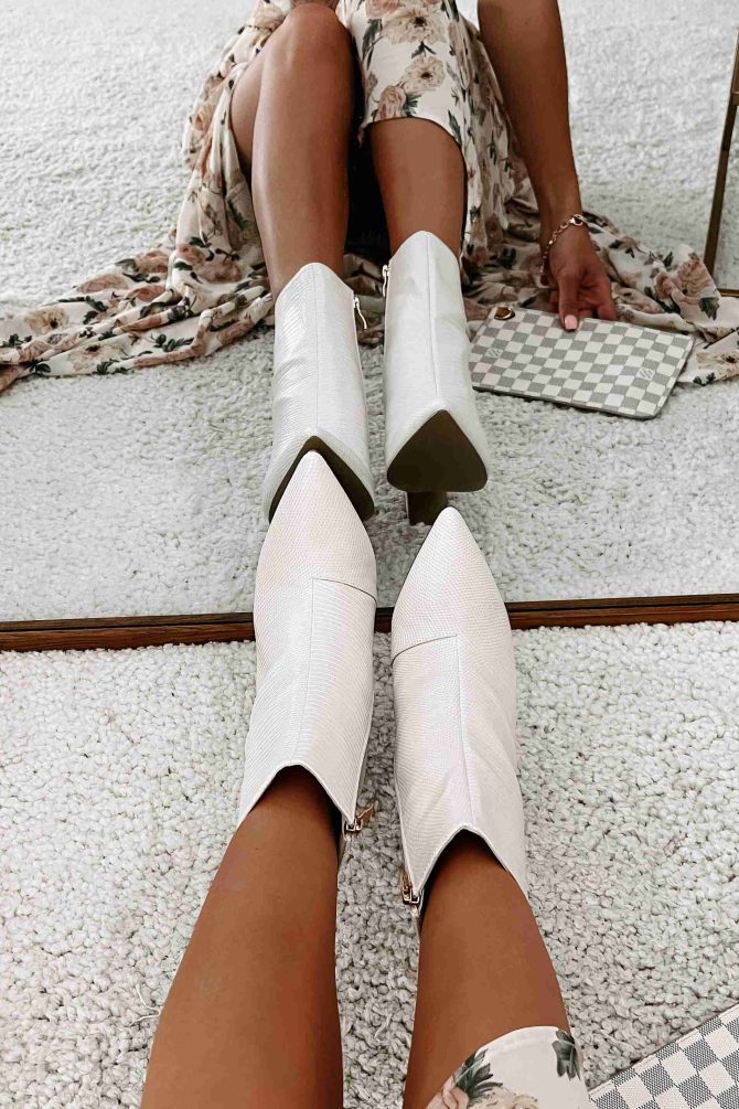 Bryson Scale Textured Billini Booties (Ivory Scale) · NanaMacs - Image 4