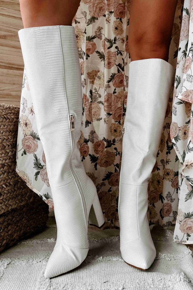 Milla Knee High Billini Boots (Ivory Scale) · NanaMacs - Image 3