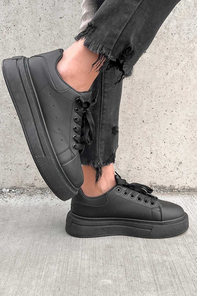Doorbuster Just Playin' Around Platform Sneakers (Black) · NanaMacs - Image 4