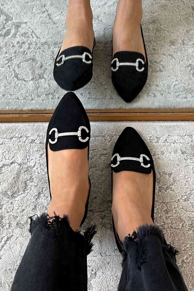 Doorbuster When Passion Meets Fashion Faux Suede Loafers (Black) · NanaMacs - Image 3