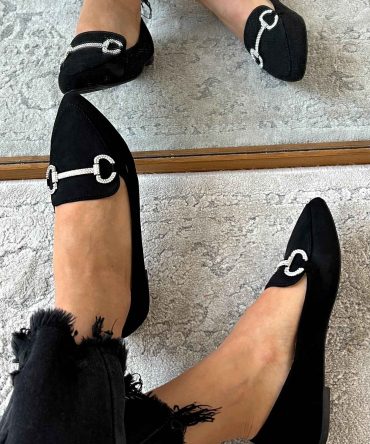 Doorbuster When Passion Meets Fashion Faux Suede Loafers (Black) · NanaMacs