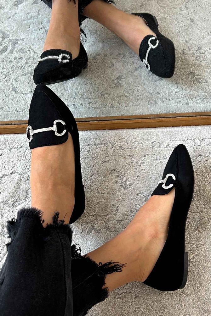 Doorbuster When Passion Meets Fashion Faux Suede Loafers (Black) · NanaMacs
