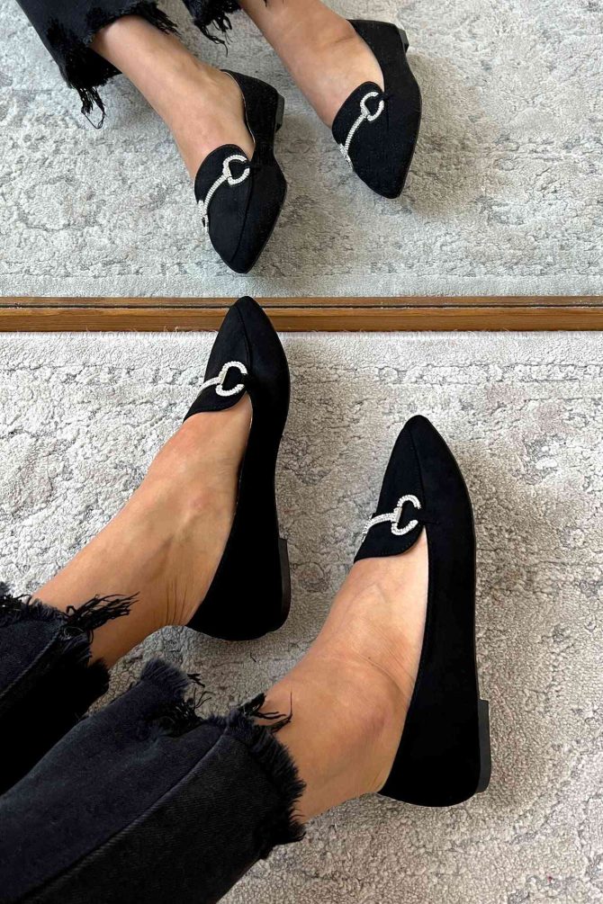 Doorbuster When Passion Meets Fashion Faux Suede Loafers (Black) · NanaMacs - Image 4