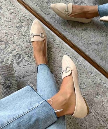 Doorbuster When Passion Meets Fashion Faux Suede Loafers (Nude) · NanaMacs