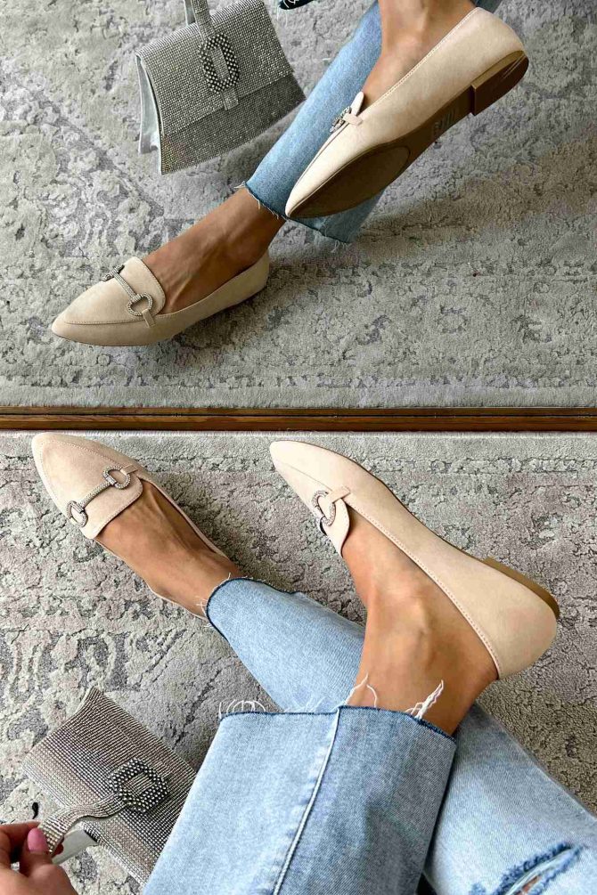 Doorbuster When Passion Meets Fashion Faux Suede Loafers (Nude) · NanaMacs - Image 2