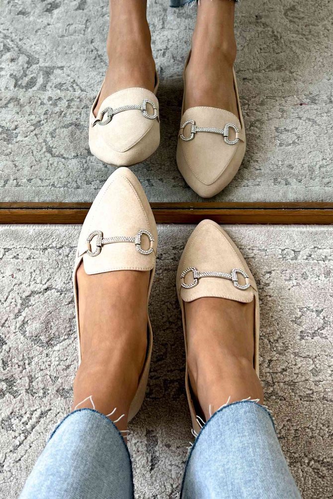 Doorbuster When Passion Meets Fashion Faux Suede Loafers (Nude) · NanaMacs - Image 4