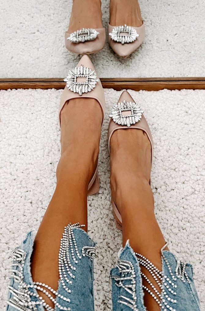 Taste Of Success Satin Slingback Kitten Heels (Beige) · NanaMacs - Image 4