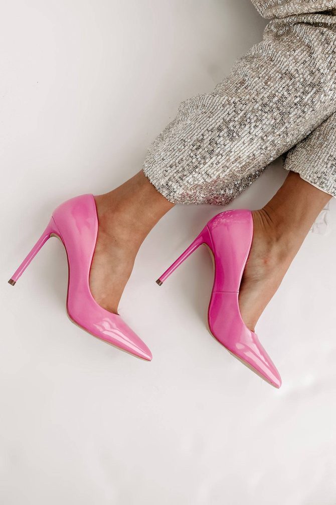 Mean Business Patent Heel (Hot Pink) · NanaMacs - Image 2