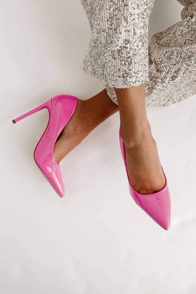Mean Business Patent Heel (Hot Pink) · NanaMacs - Image 3