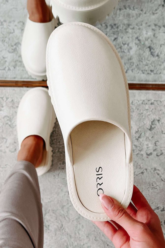 Ready For An Adventure Closed Toe Platform Mules (Nude) · NanaMacs - Image 3
