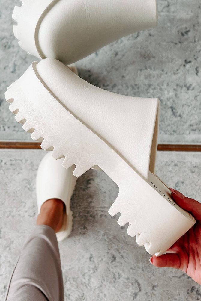 Ready For An Adventure Closed Toe Platform Mules (Nude) · NanaMacs - Image 4