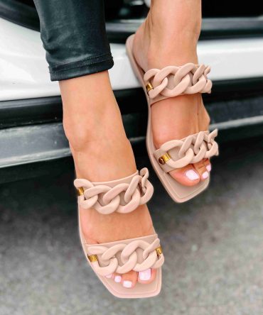 Playing Along Double Strap Jelly Sandals (Blush Matte) · NanaMacs
