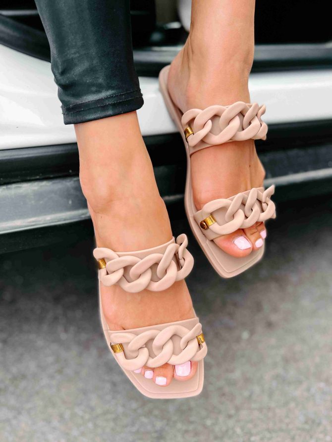 Playing Along Double Strap Jelly Sandals (Blush Matte) · NanaMacs