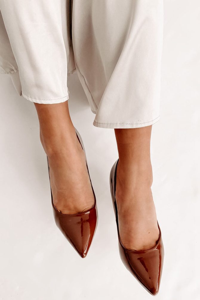 Mean Business Patent Heels (Cognac) · NanaMacs - Image 2