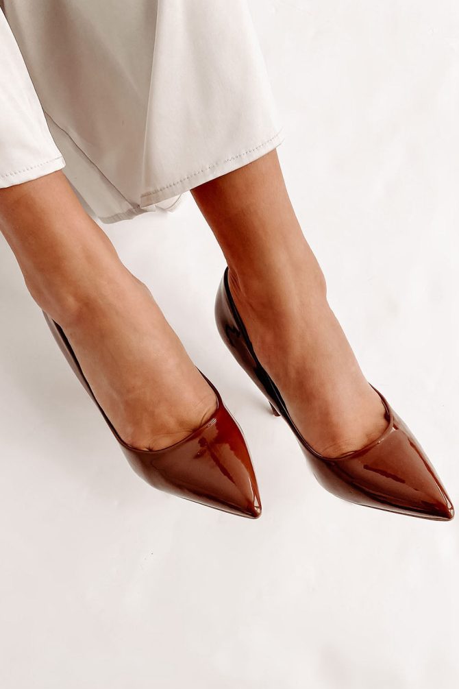 Mean Business Patent Heels (Cognac) · NanaMacs - Image 3