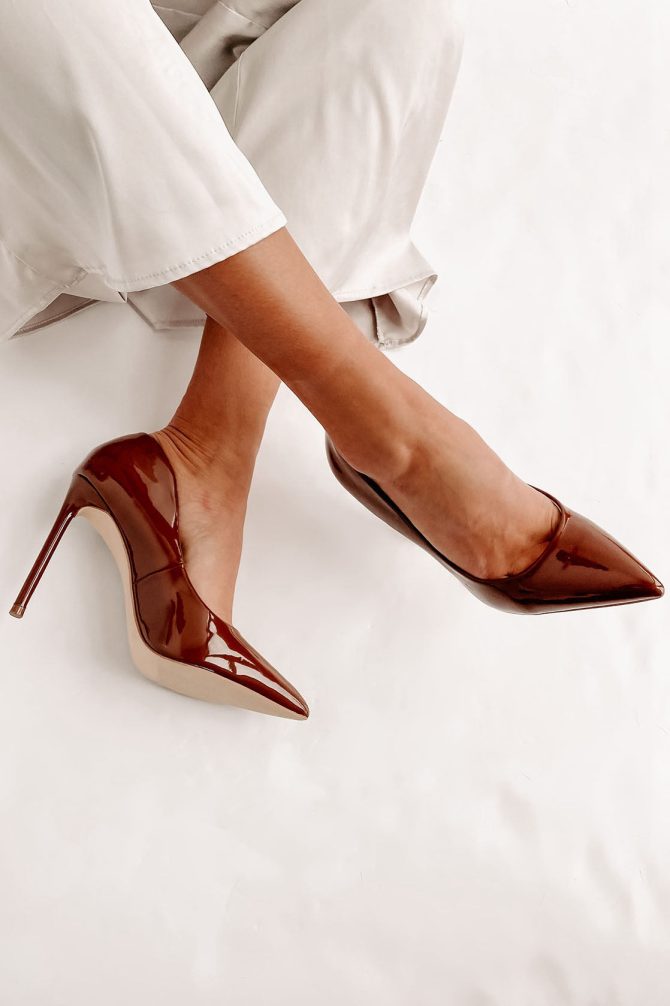 Mean Business Patent Heels (Cognac) · NanaMacs - Image 4