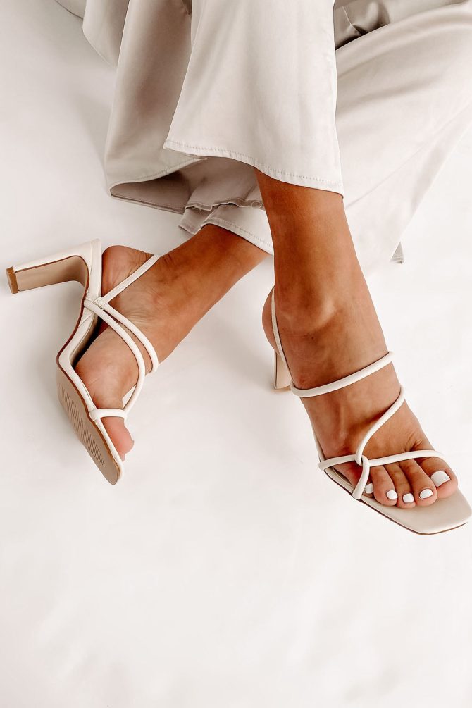 In Fashionable Favor Strappy Heeled Billini Sandals (Bone) · NanaMacs - Image 3