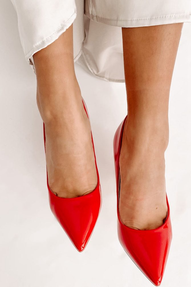 Mean Business Patent Heels (Red) · NanaMacs - Image 2