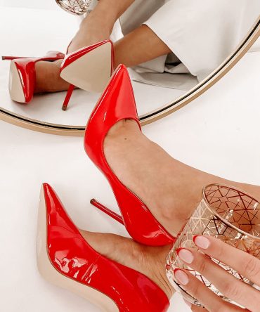 Mean Business Patent Heels (Red) · NanaMacs