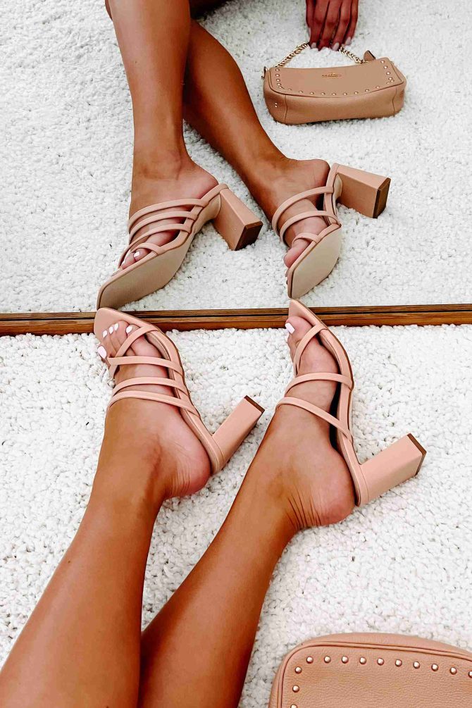 Resort Fling Strappy Heeled Sandal (Blush) · NanaMacs - Image 3