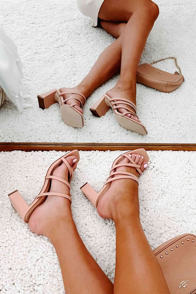 Resort Fling Strappy Heeled Sandal (Blush) · NanaMacs - Image 4