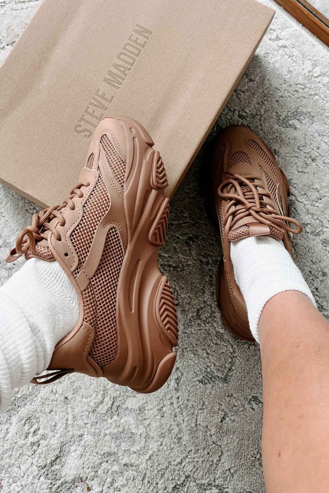 In My Possession Steve Madden Chunky Dad Sneakers (Almond) · NanaMacs
