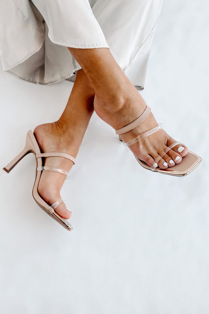 She's All Clear Strappy Heels (Blush) · NanaMacs - Image 4