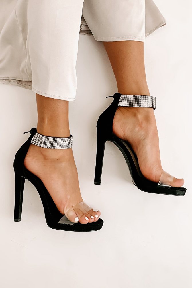 "All About The Diamond" Rhinestone Heels (Black) · NanaMacs - Image 2