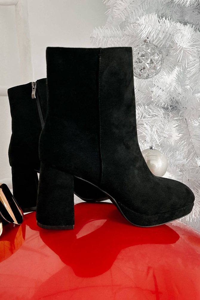 Kick Rocks Sis Faux Suede Platform Booties (Black) · NanaMacs - Image 3