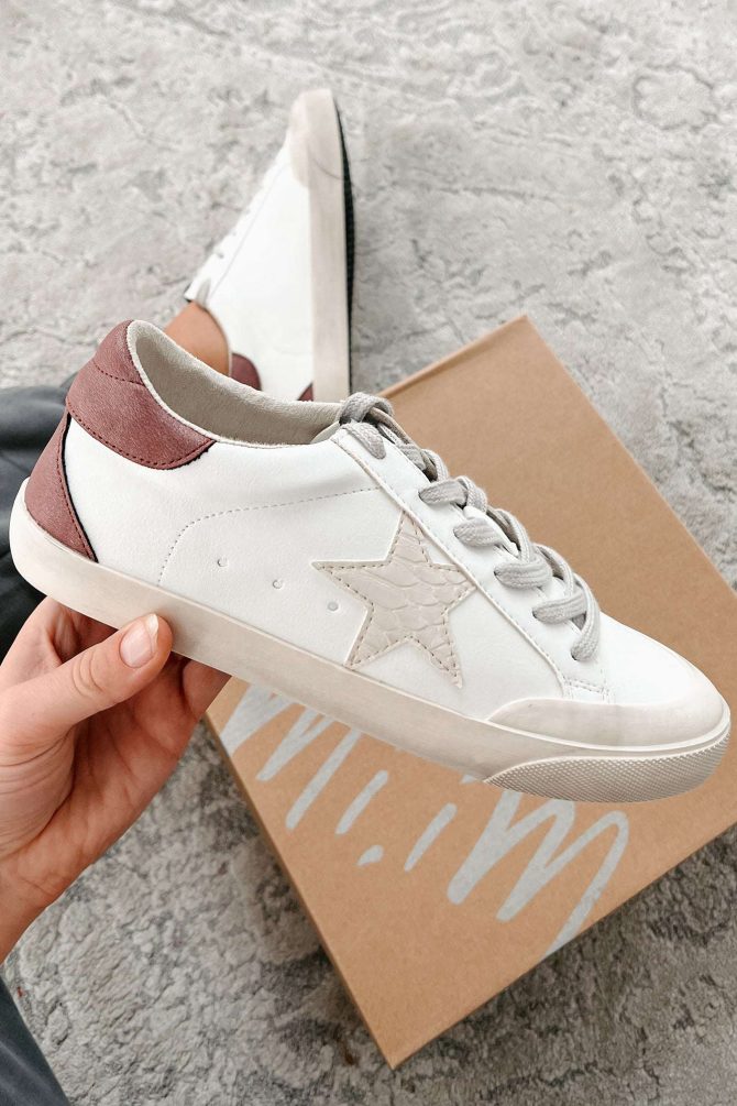 My New Found Love Faux Leather Sneakers (White Multi) · NanaMacs
