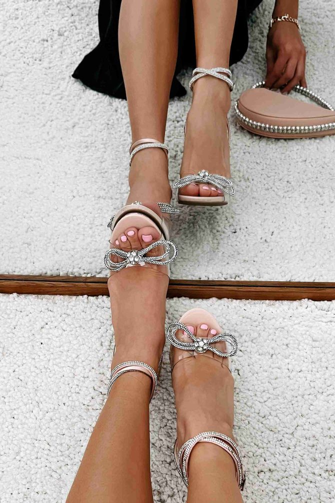 Getting Girly Rhinestone Bow Heel (Nude) · NanaMacs - Image 2
